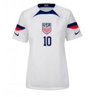 United States Christian Pulisic #10 Replica Home Shirt Ladies World Cup 2022 Short Sleeve
